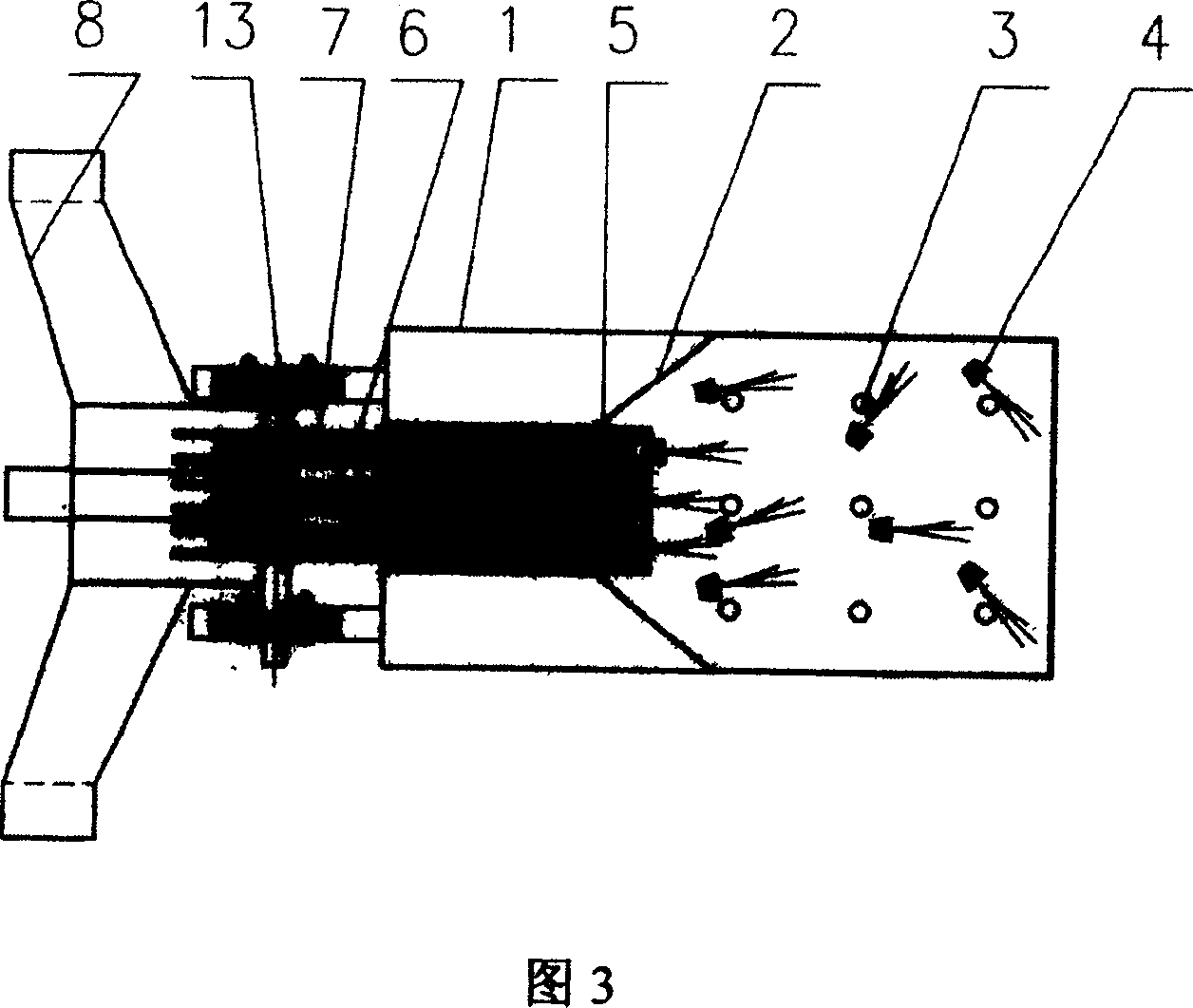 Airflow vibrating type ordered seedling throwing and separating mechanism