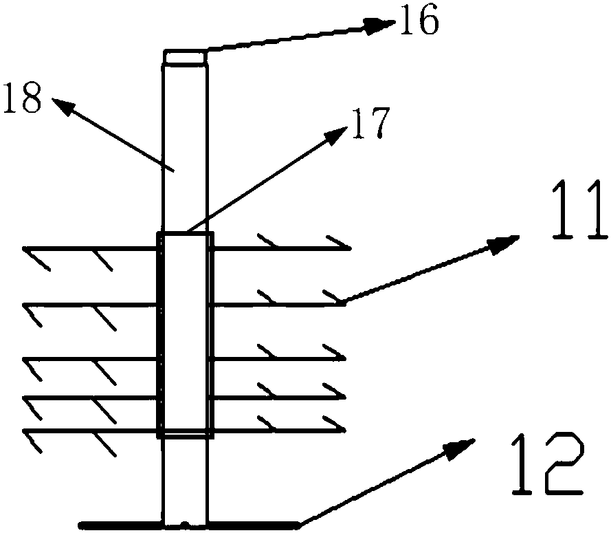 A device for collecting submerged plants and a method for collecting submerged plants