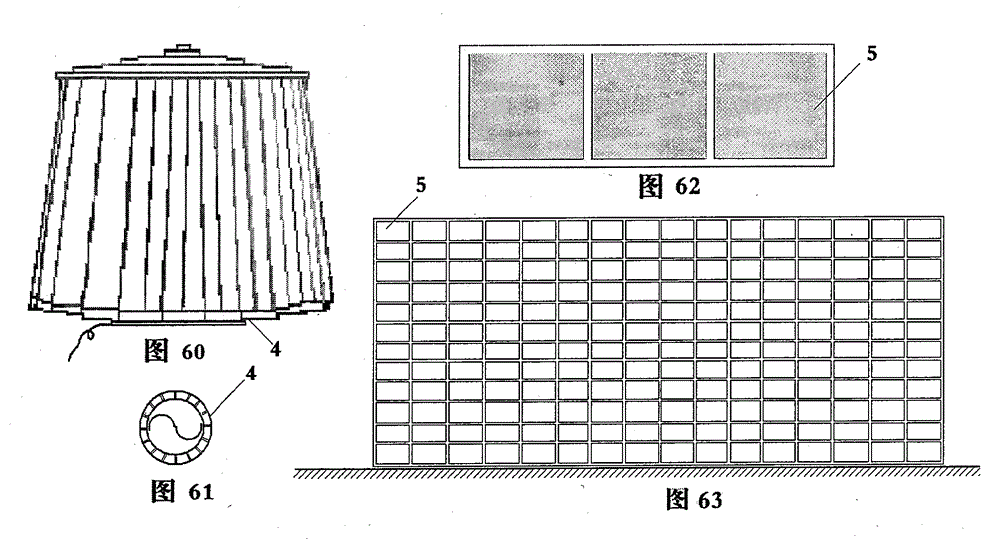 Tower type solar energy-wind energy seawater vaporization water production apparatus