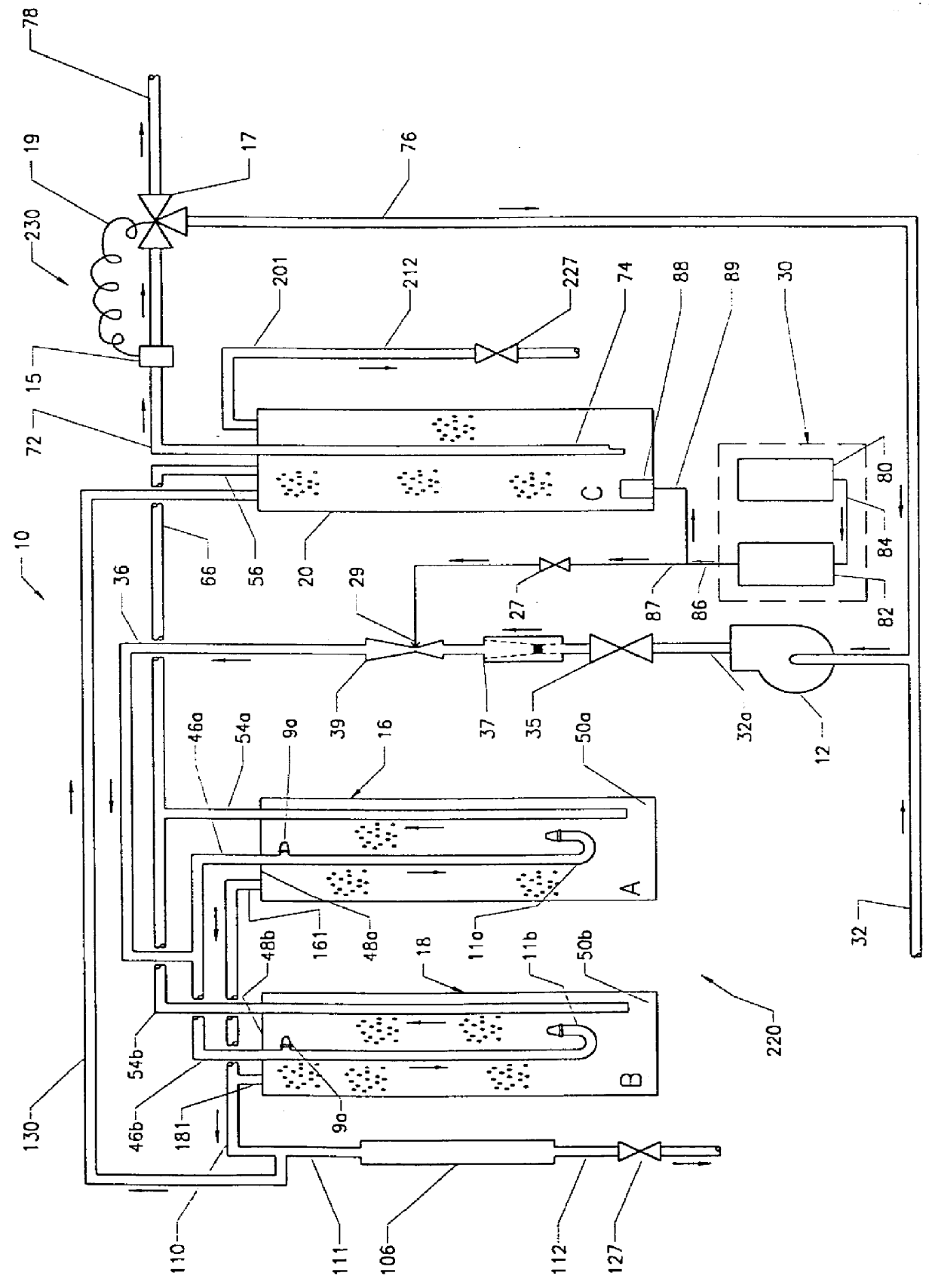 Apparatus for the purification of water and method therefor