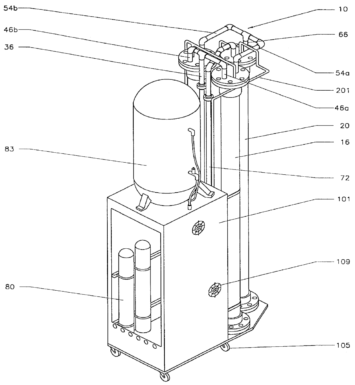 Apparatus for the purification of water and method therefor