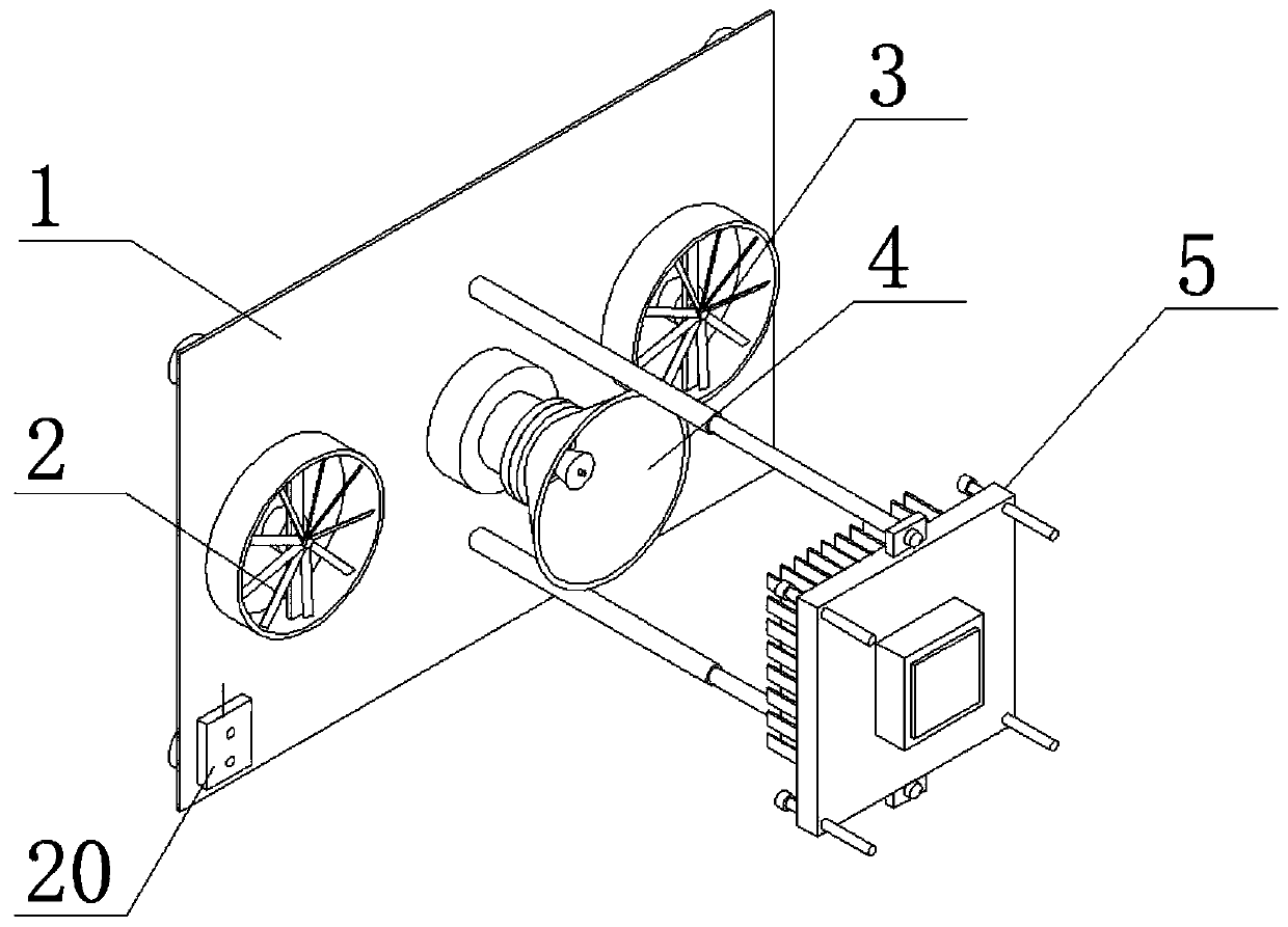 Ultrasonic nanometer cooling device for computer mainboard