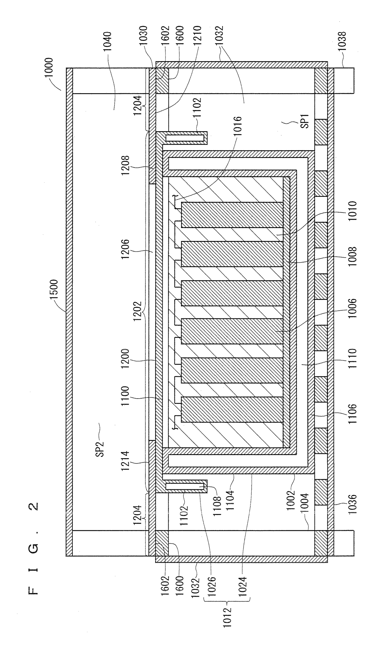 Battery housing structure