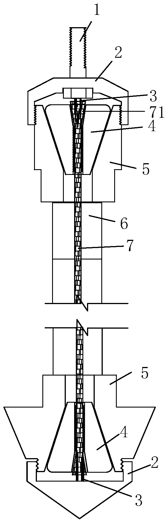 Flexible high-strength connecting rib and assembly method thereof
