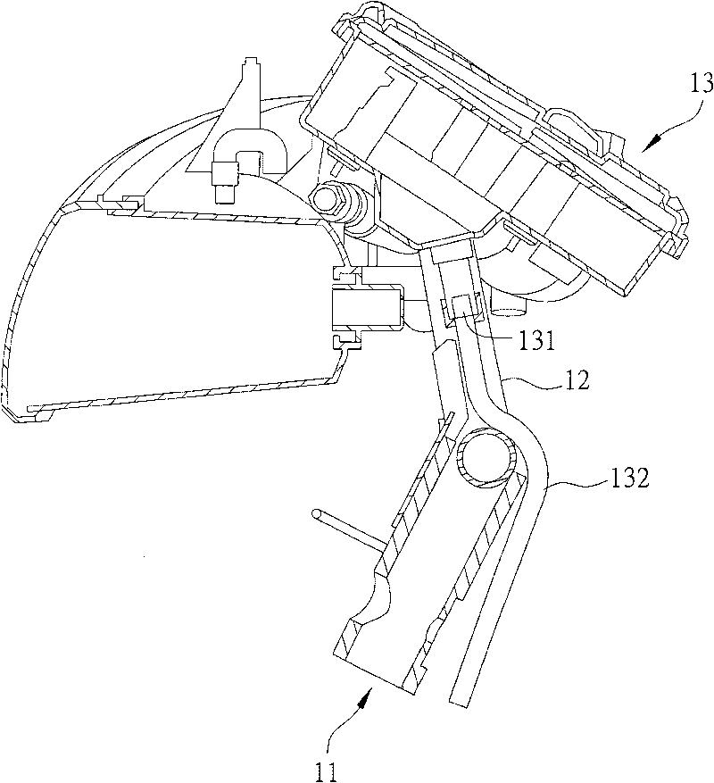 Steering handle device of motor cycle