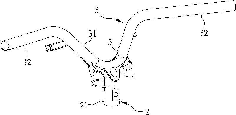 Steering handle device of motor cycle