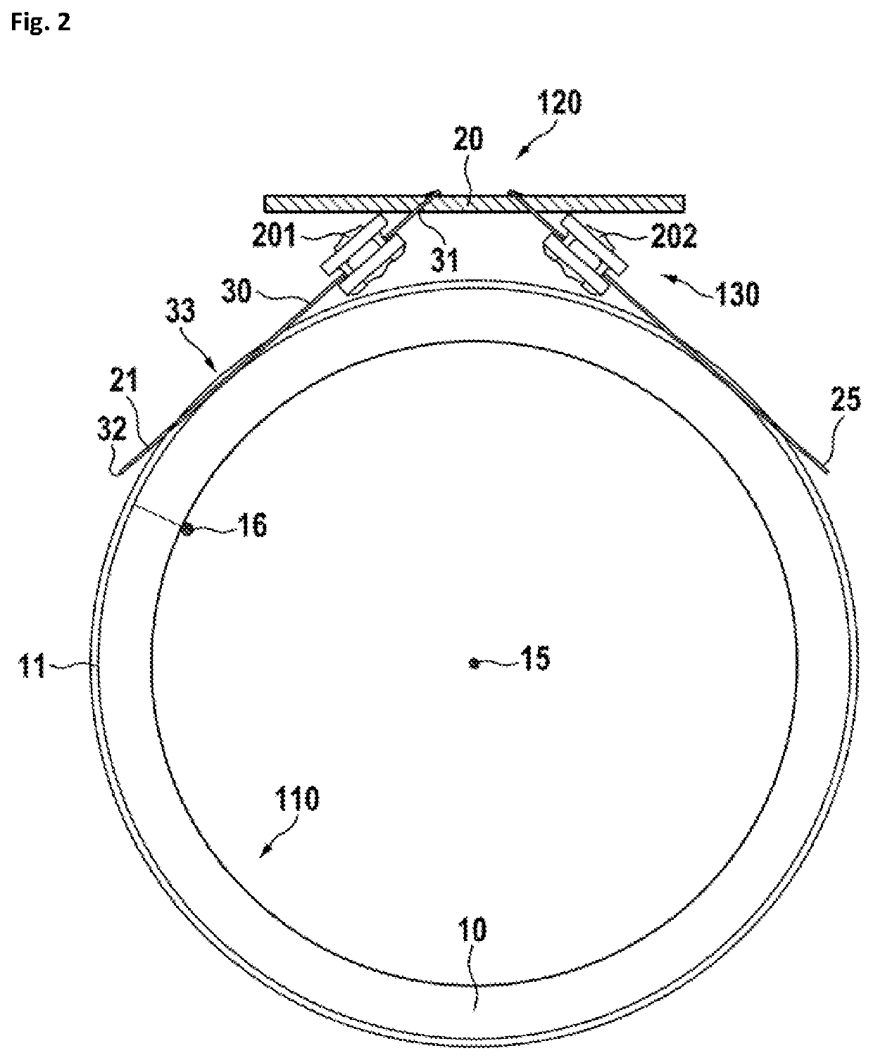 Vibration absorbing device for slip-ring brushes