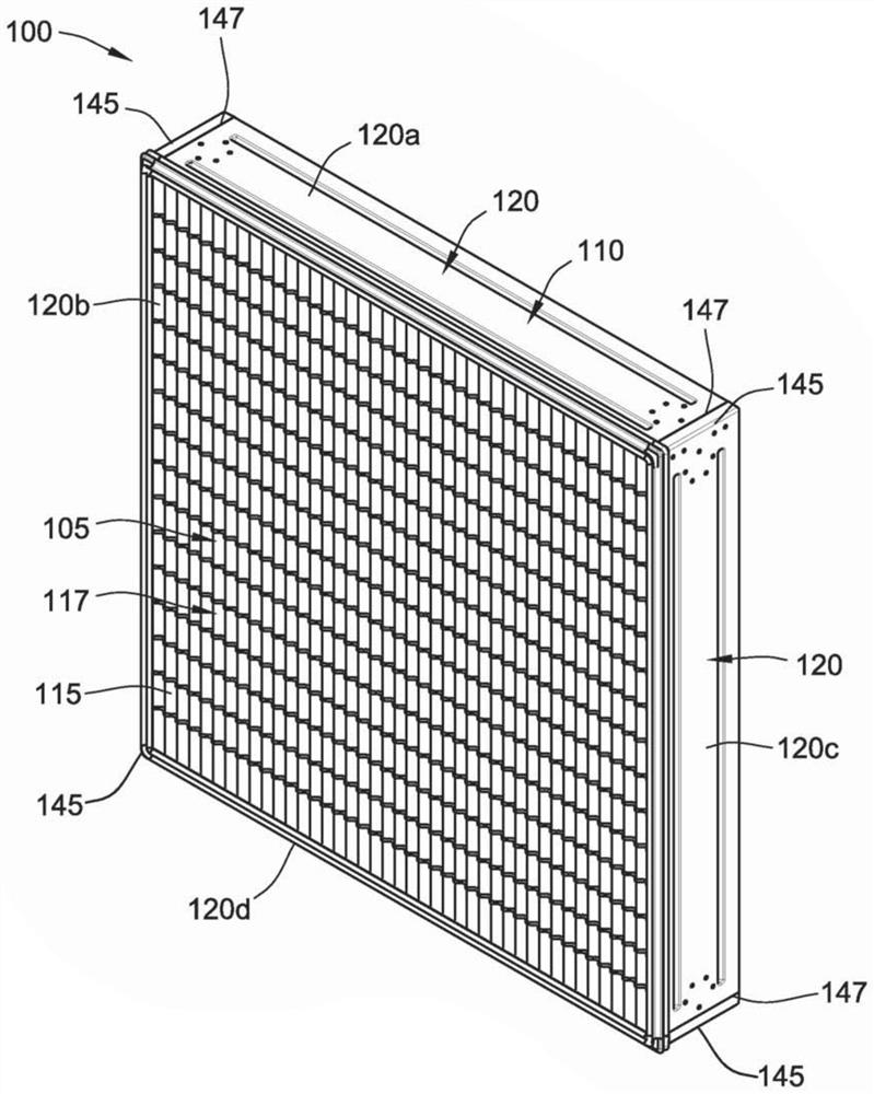 Panel filter with molded frame and integral seal