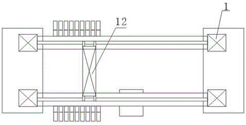 Track cable pulling and supporting start-stop system