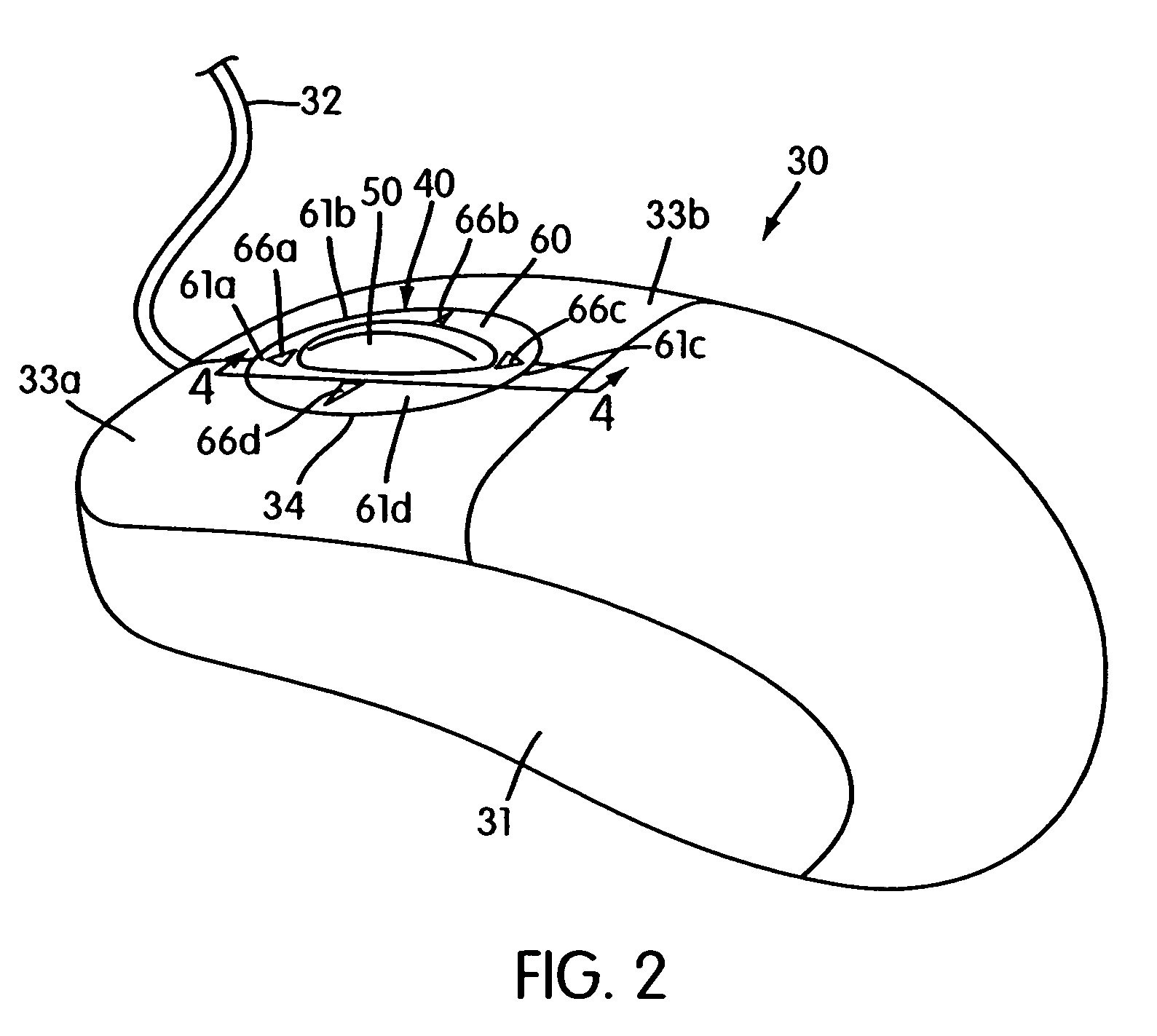 Scrolling apparatus providing multi-directional movement of an image
