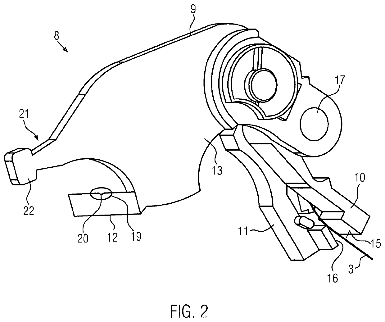 Ringspinning system for producing a yarn and method for stopping the supply of filaments to a drafting stage of a ringspinning system