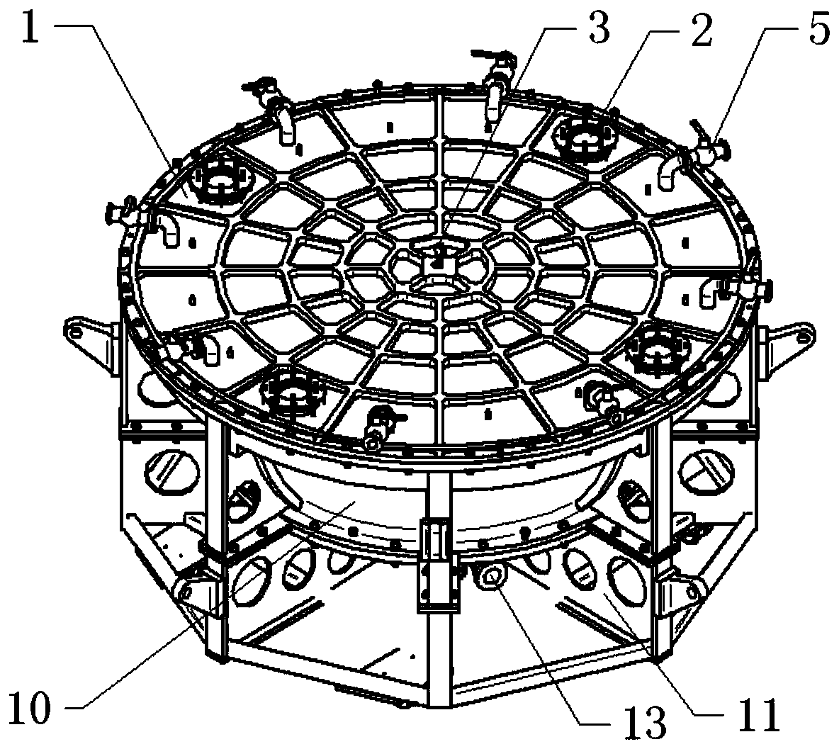 Hood heat shield forming tool for returnable spacecraft