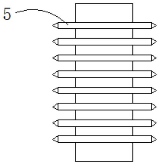 A self-applied force drawing method and device for bamboo chips