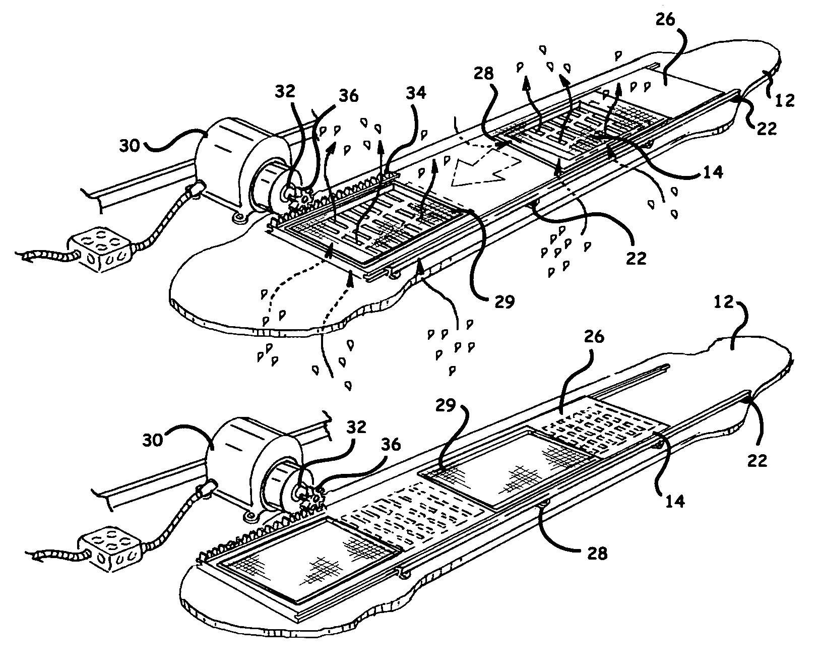 Moveable soffit cover system and associated methods
