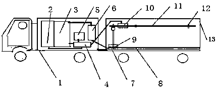 Mobile car-washing system and method without fixed operation place