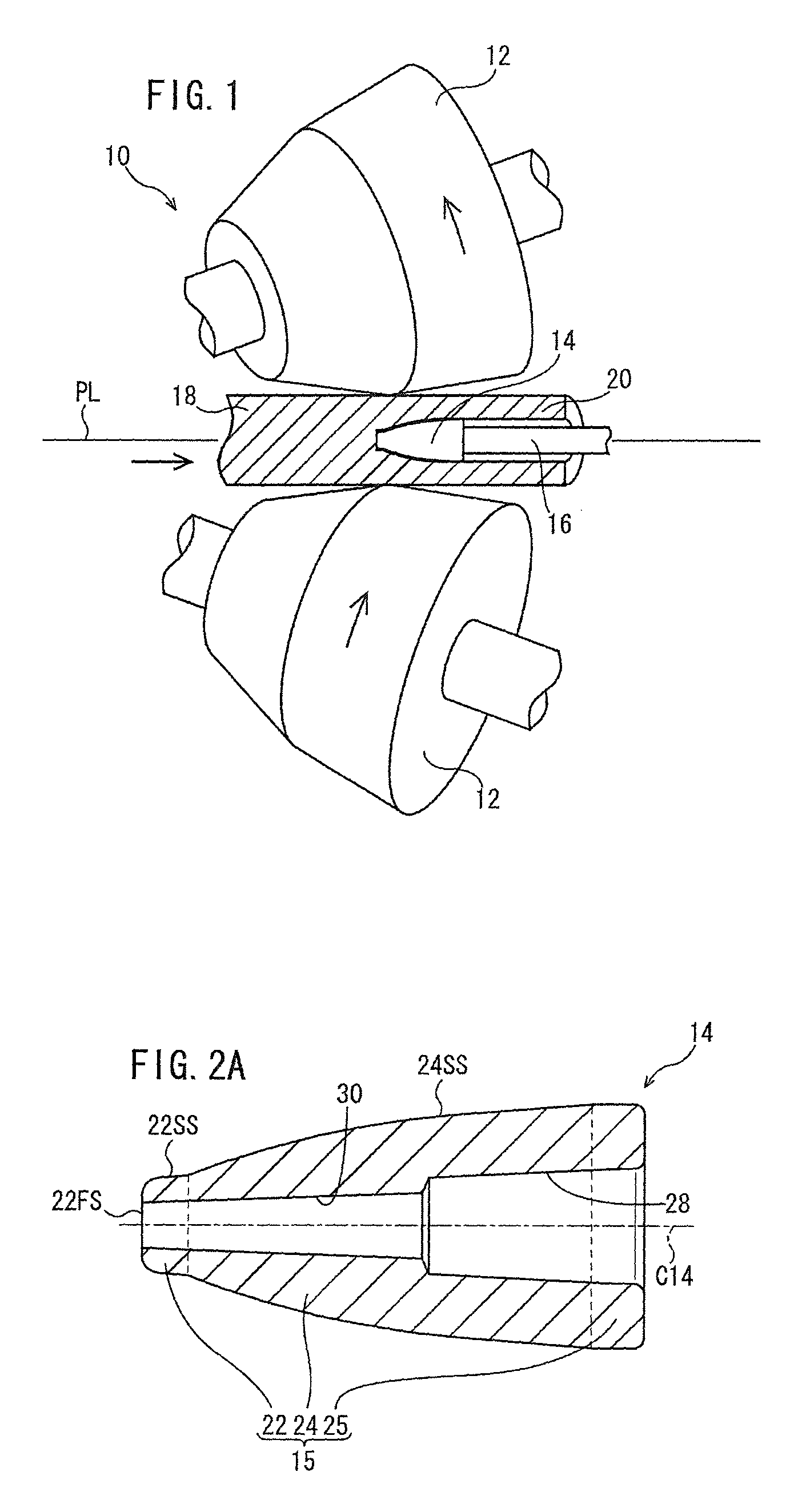 Piercing apparatus, plug used for piercing apparatus, and method for producing seamless steel pipe