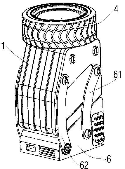 Counterweight device and engineering vehicle provided with counterweight device