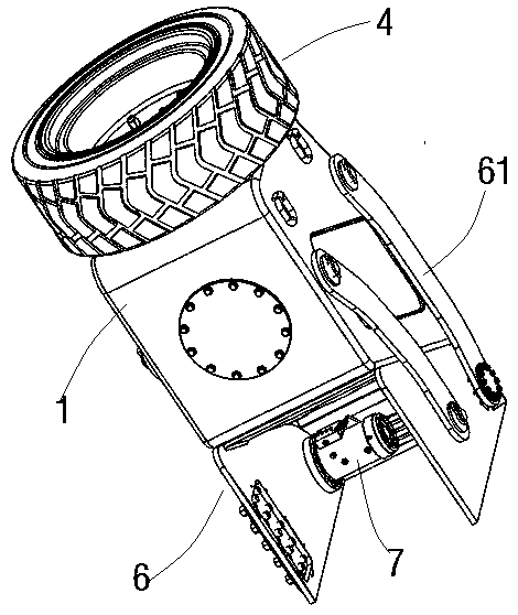 Counterweight device and engineering vehicle provided with counterweight device