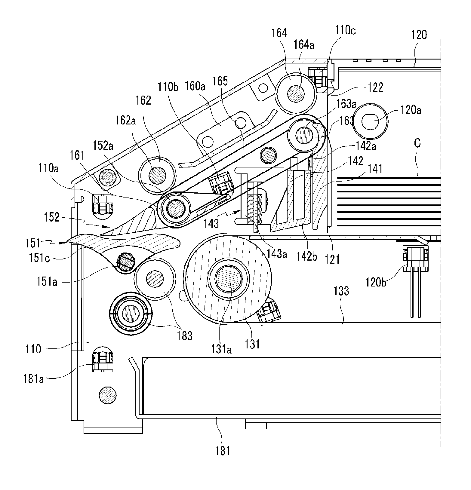 Gaming card processing device enabling the first-in-first-out management of rewritable cards