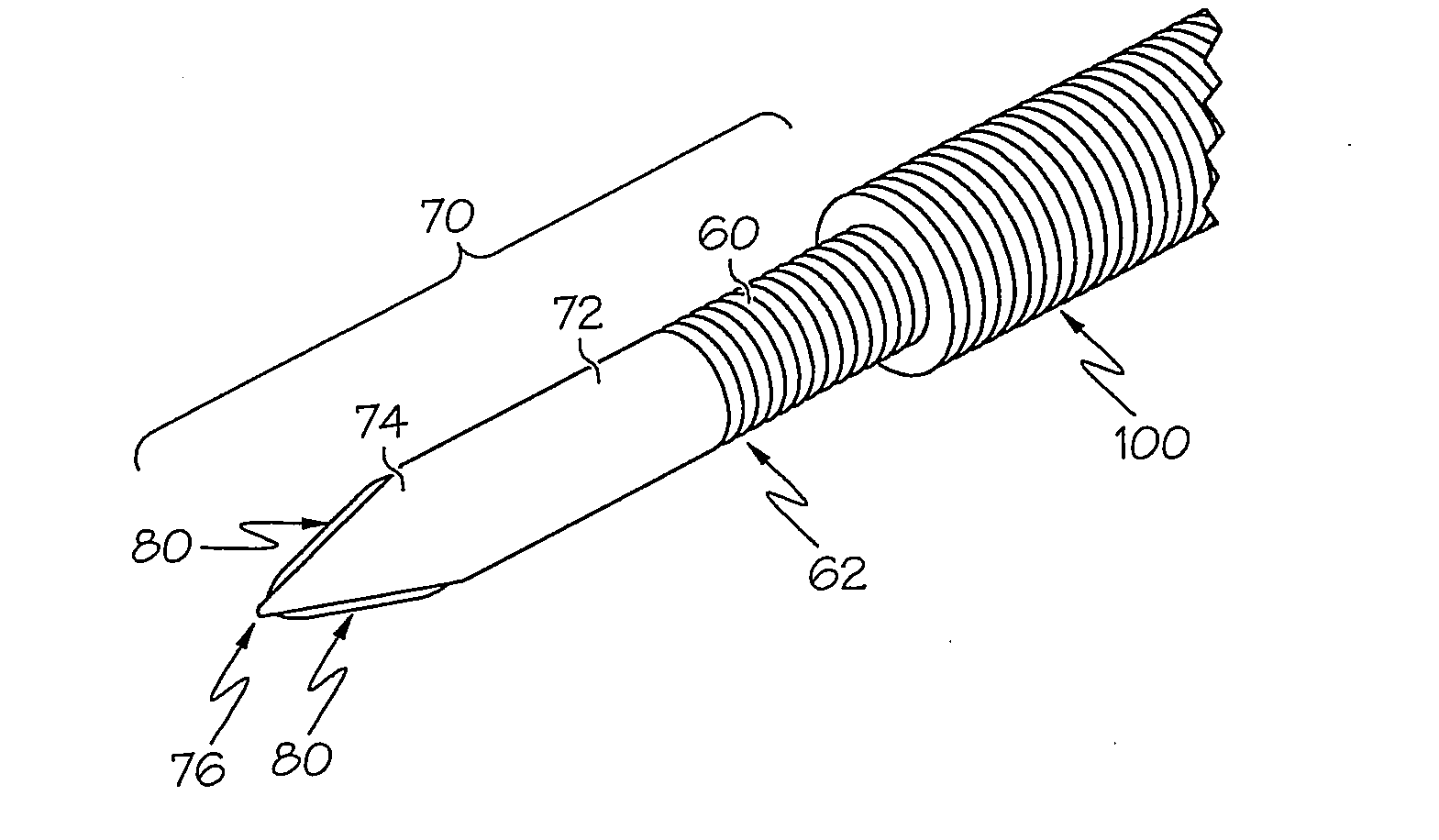 Flexible tissue-penetration instrument with blunt tip assembly and methods for penetrating tissue