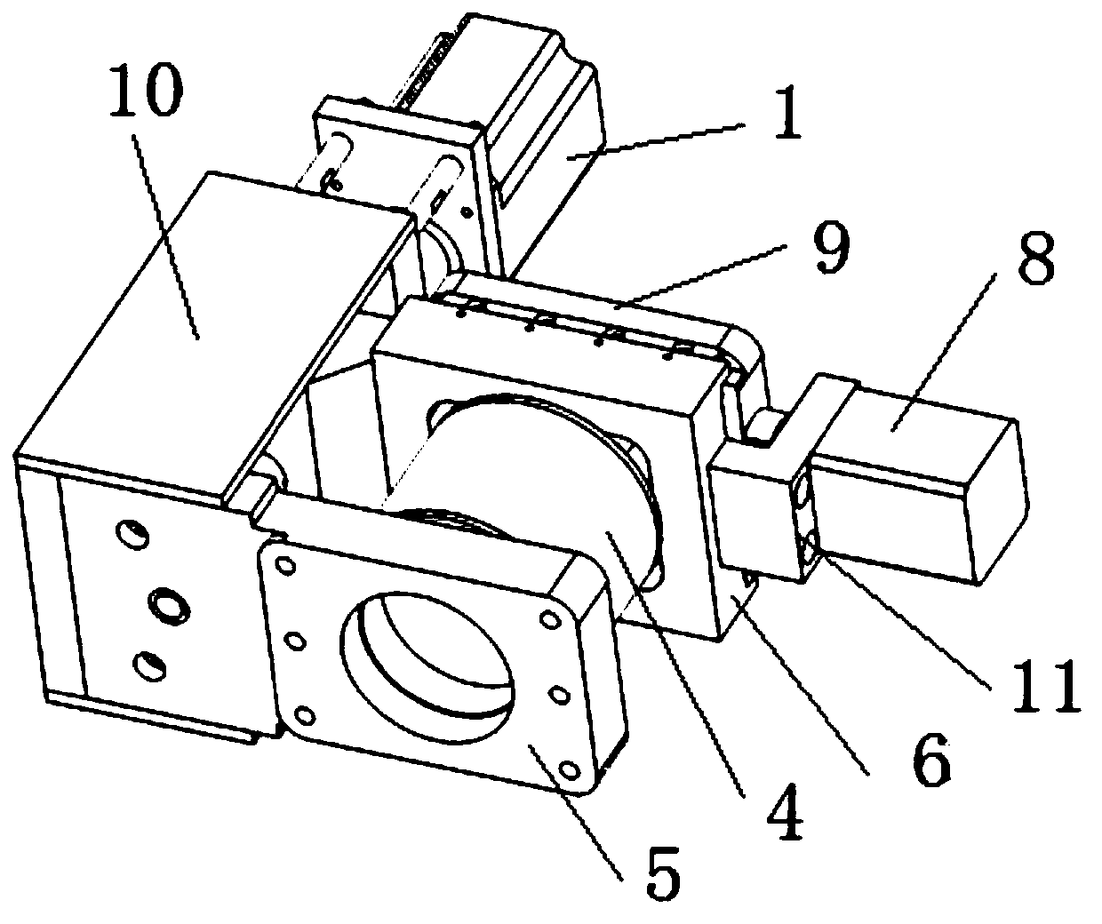 Position adjusting mechanism of rigid ion source in cyclotron and adjusting method thereof