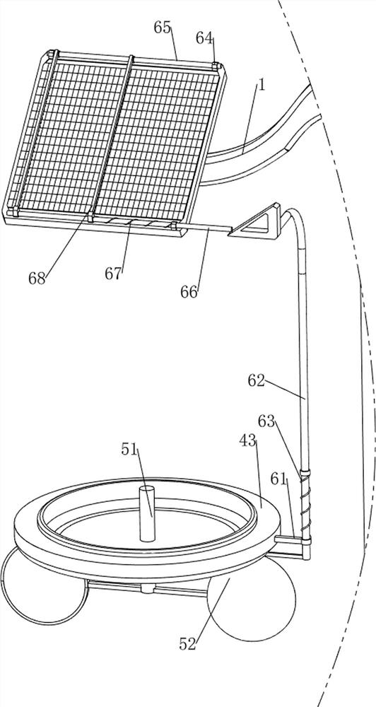 Municipal street lamp with cleaning function