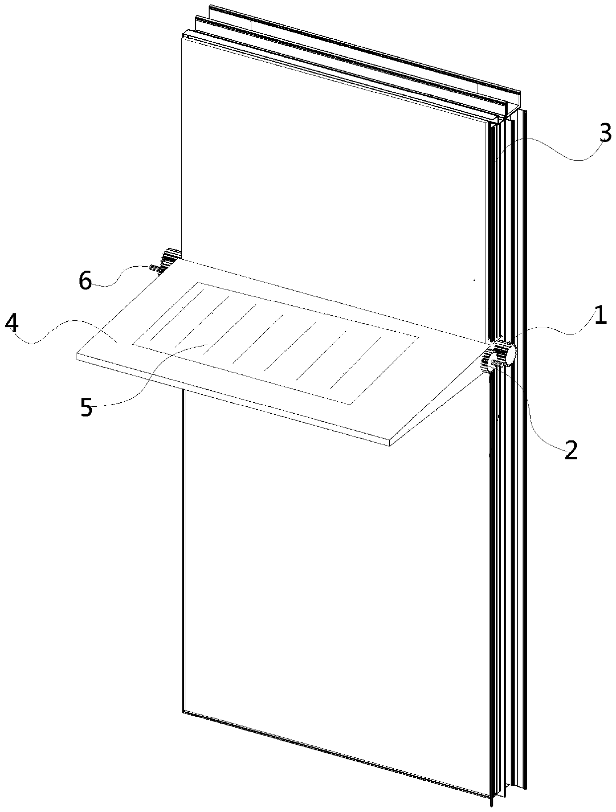 A curtain wall decorative strip structure and its installation process