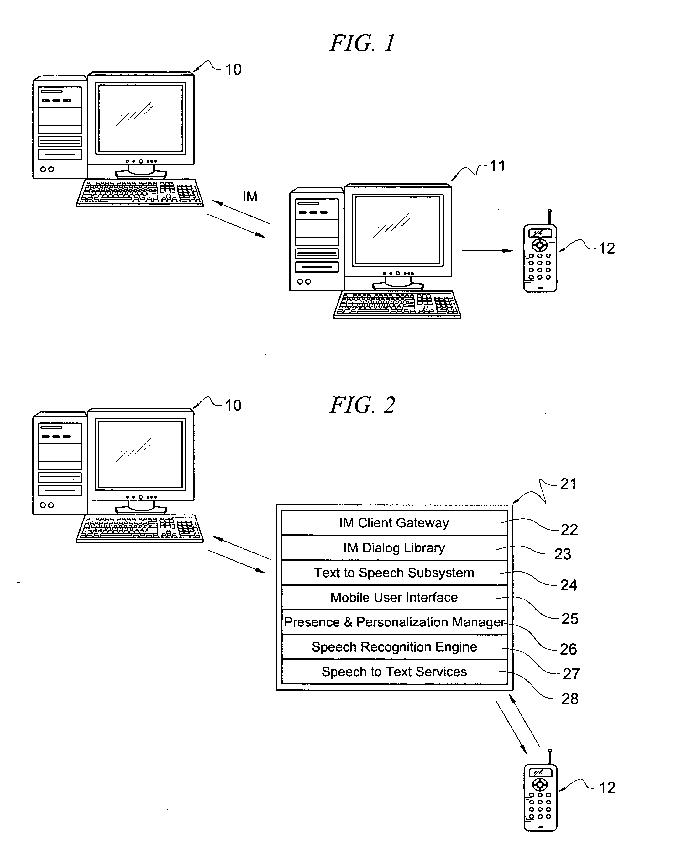 System and method for voice-enabled instant messaging