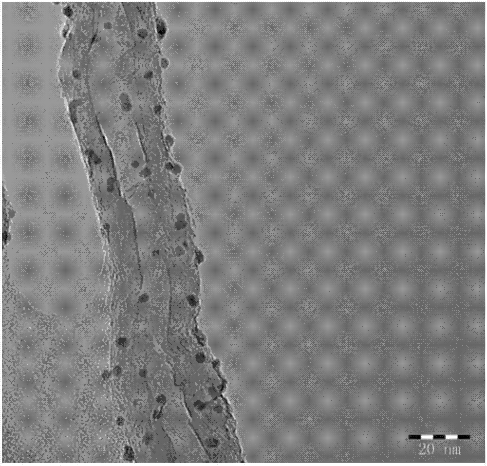 Pd catalyst supported by nitrogen-doped carbon material and preparation method thereof and application thereof in nitrobenzene catalytic hydrogenation reaction