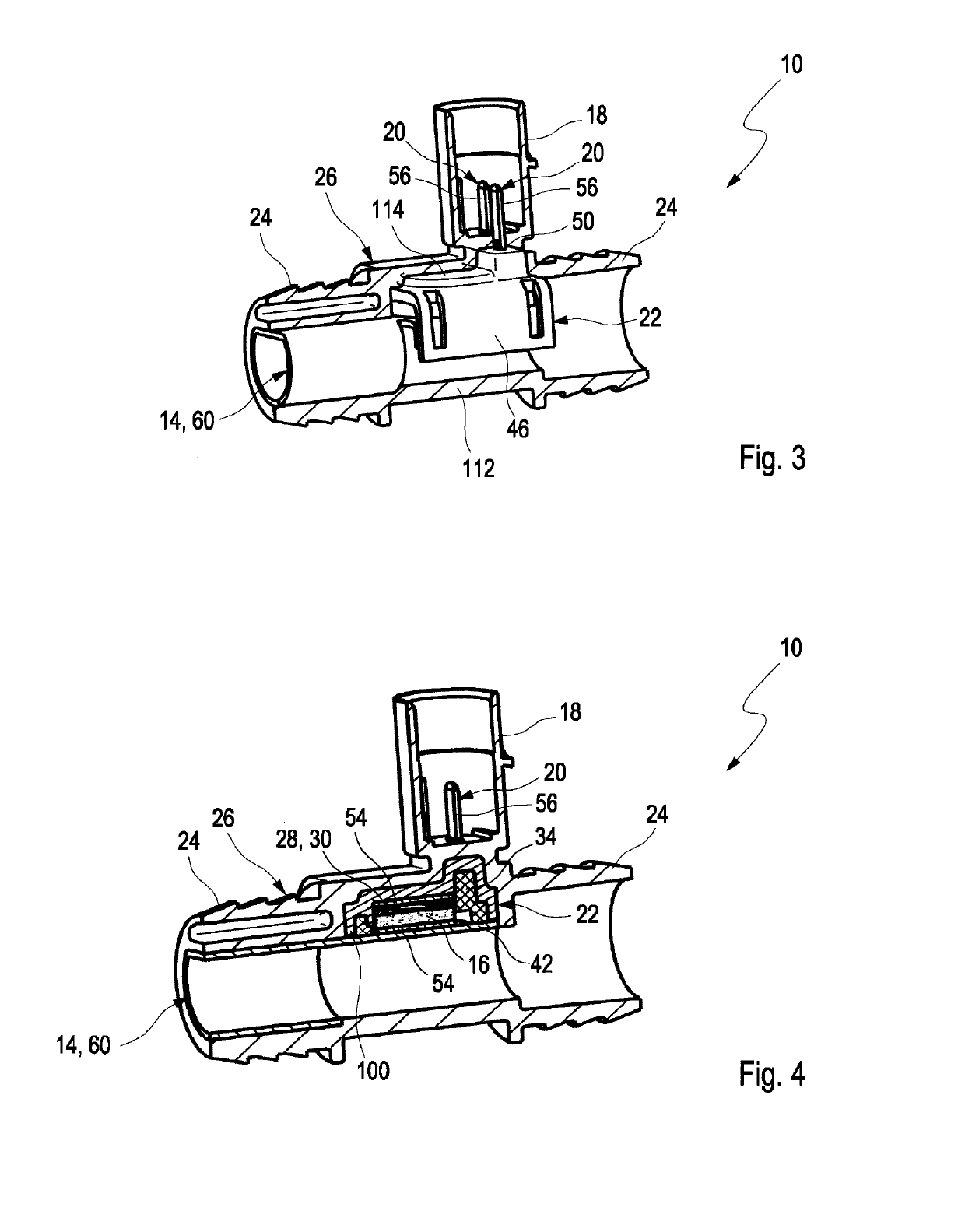 Heating device for a fluid line