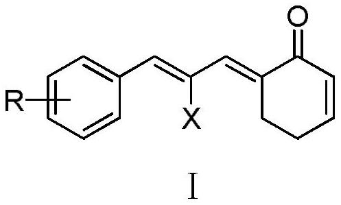 Phenylallylidene cyclohexenone derivatives and their preparation methods and uses