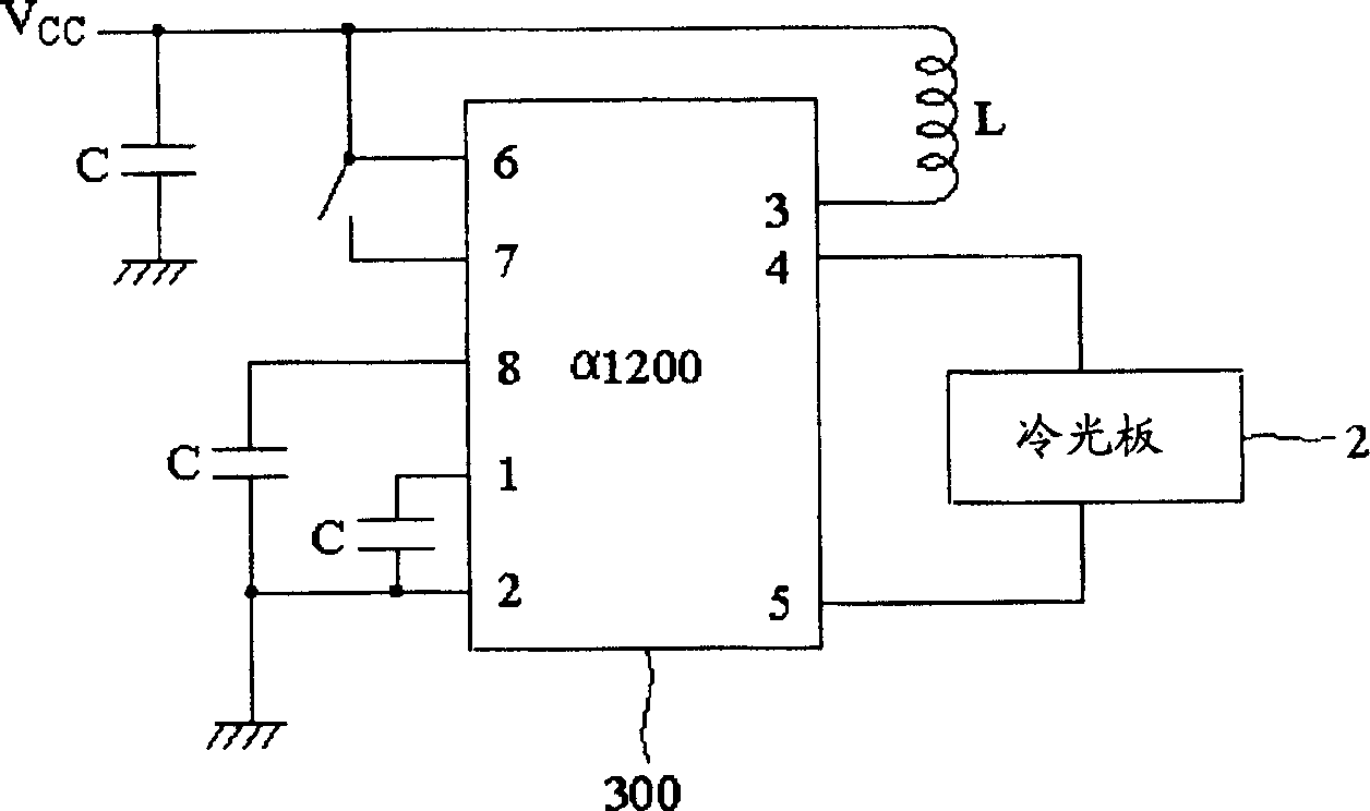 Electron device having brightness indicating driving circuit
