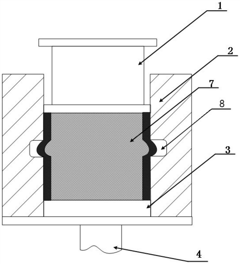 Thixotropic soft core composite forging forming method for aluminum-steel bimetal component