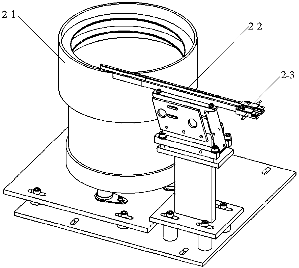 Double-hole octagonal crystal bead stringing clamp capable of realizing automatic loading and auxiliary stringing method of clamp