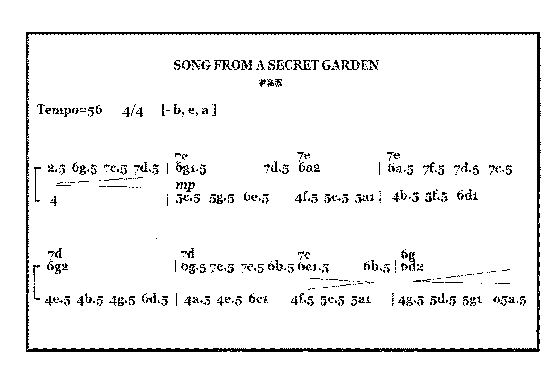 3JCN music notation