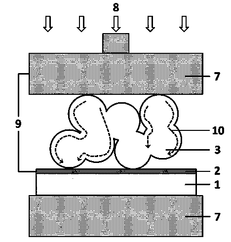 High-efficiency flexible dye-sensitized solar cell and preparation method thereof