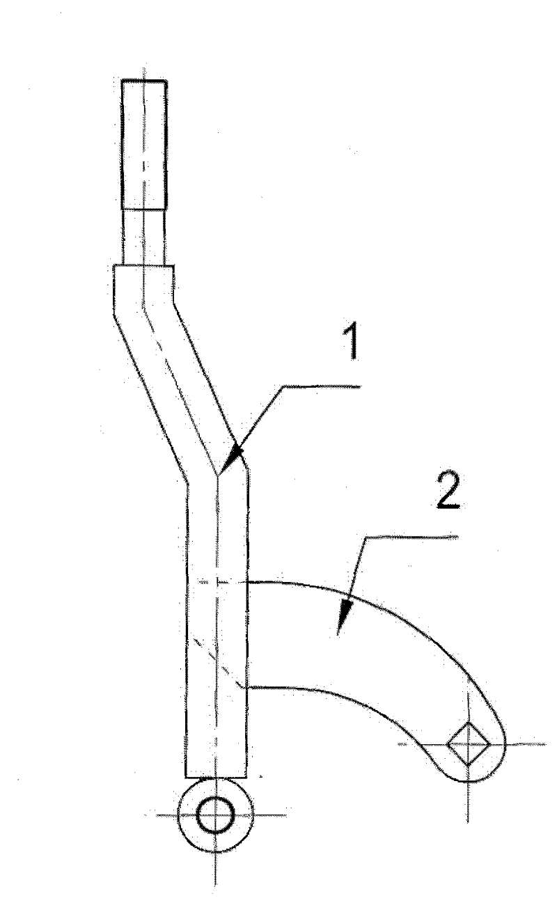 Automobile gear shift rod seaming