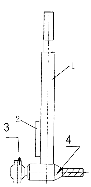 Automobile gear shift rod seaming