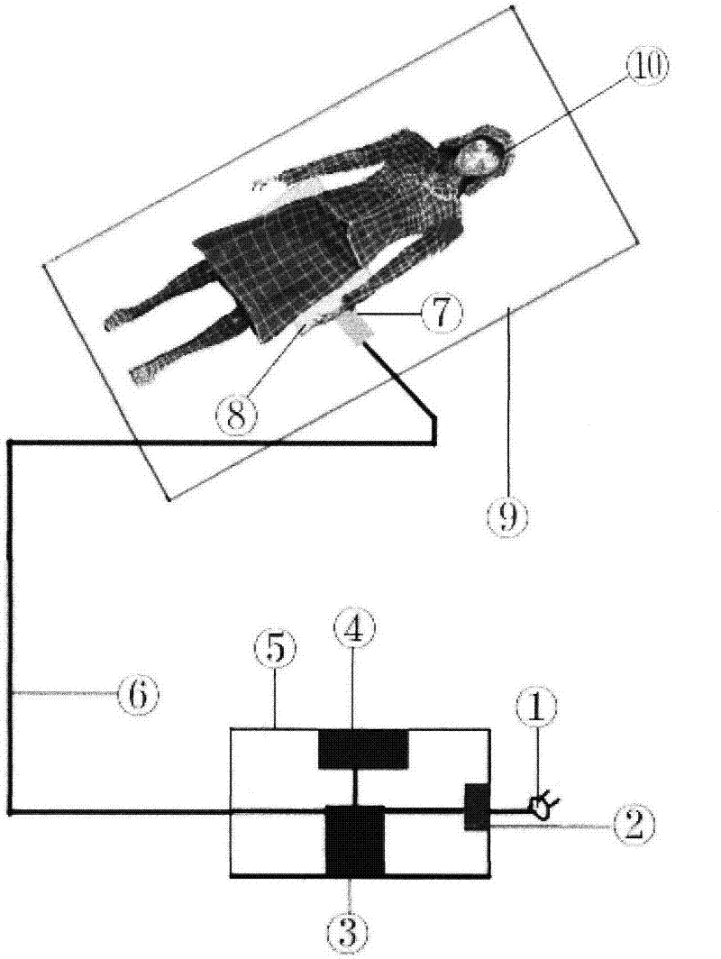 Method and device for treating nephritis by employing ultrasonic wave