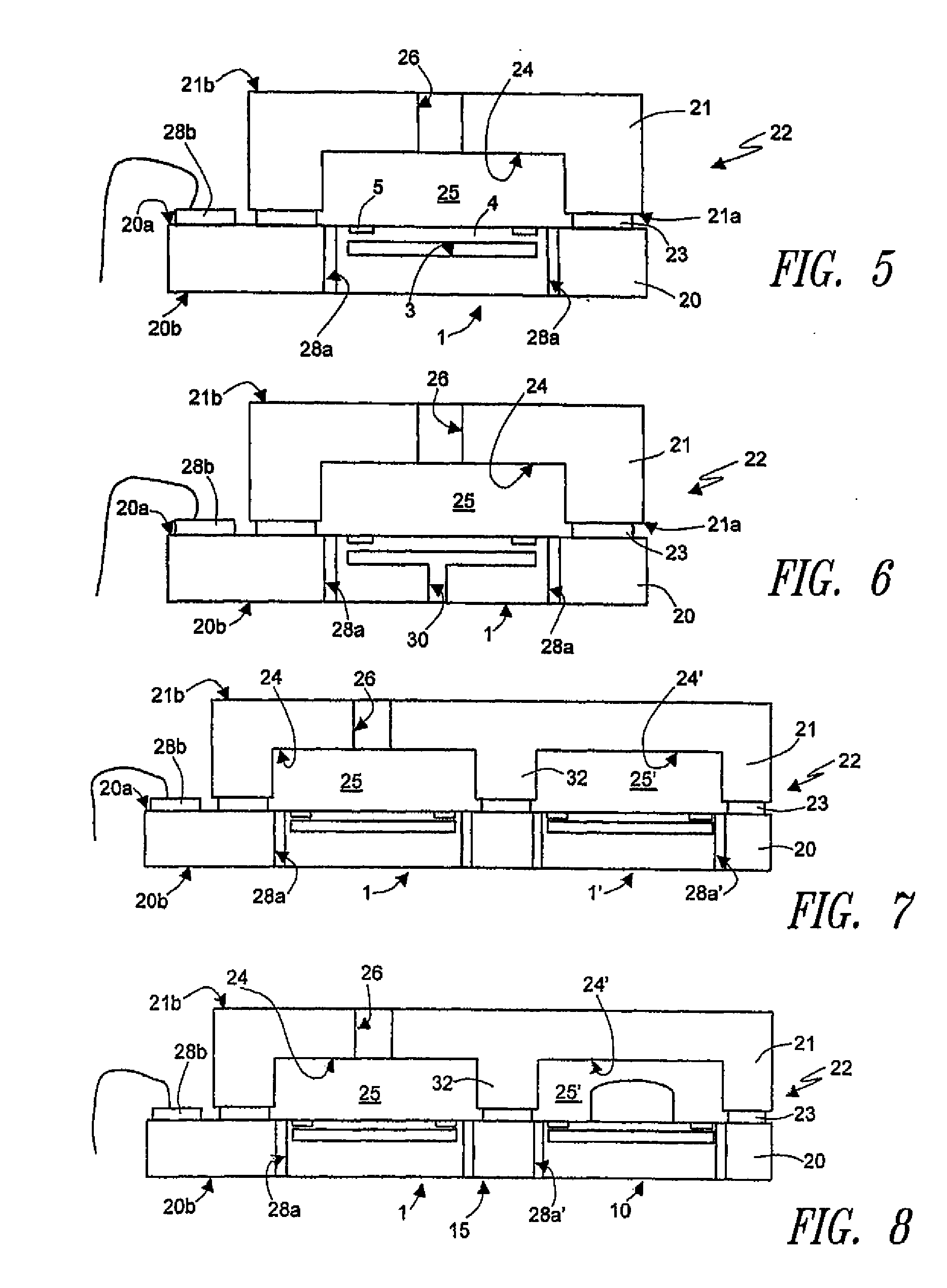 Substrate-level assembly for an integrated device, manufacturing process thereof and related integrated device