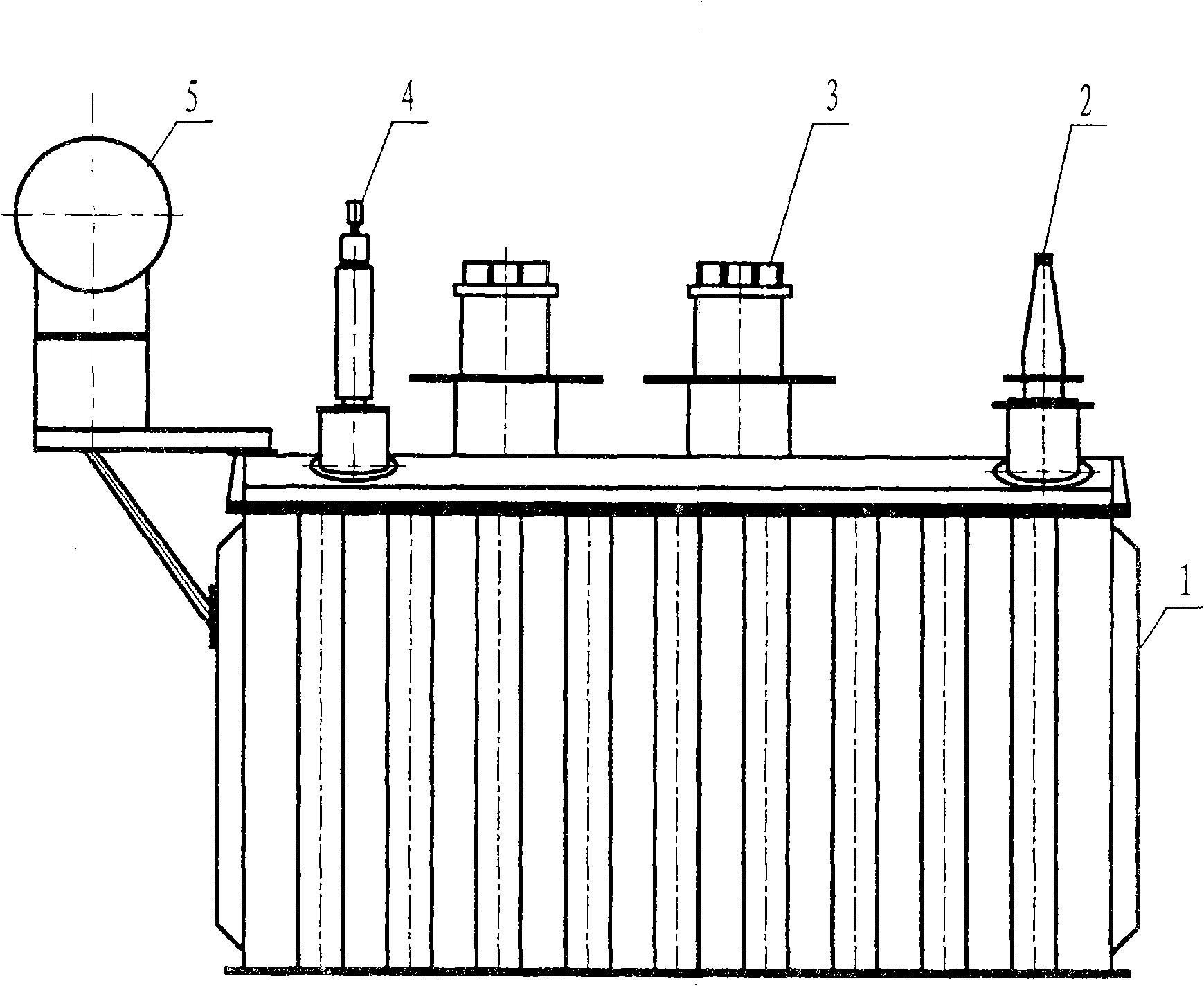 Single-phase ultra-high-capacity nuclear power station transformer