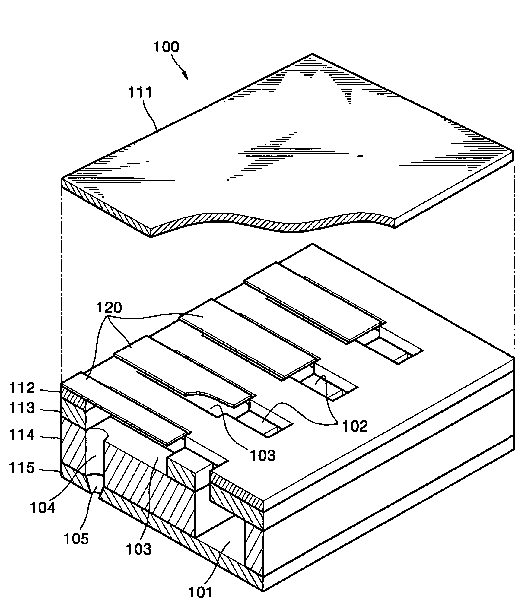 Inkjet printhead having a cantilever actuator