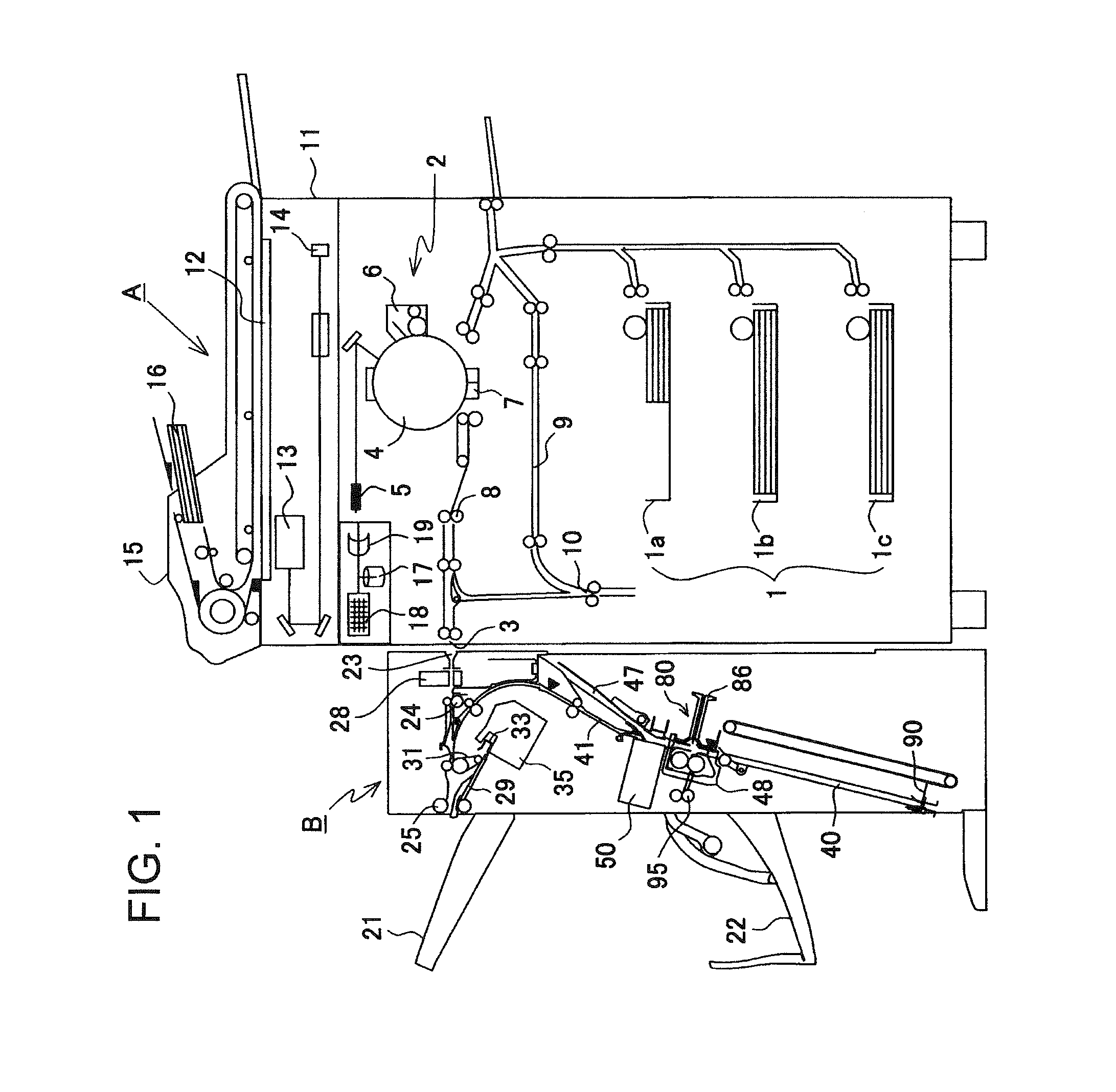 Adhesive bonding sheet processing device and image forming device provided with the same