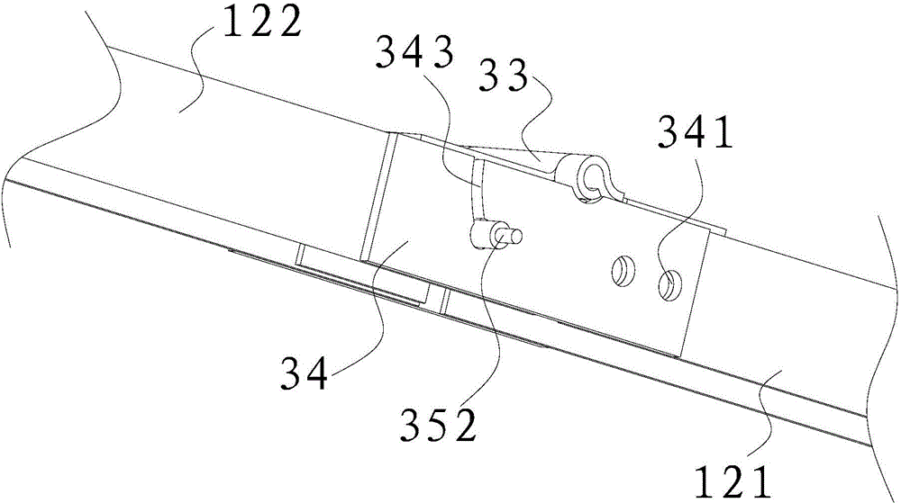 Folding structure of solar water heater support and solar water heater