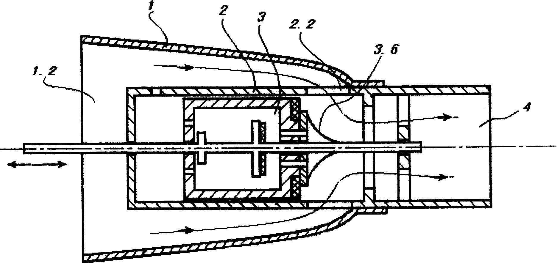 Front-enclosed pressure balance type vale and its operating method