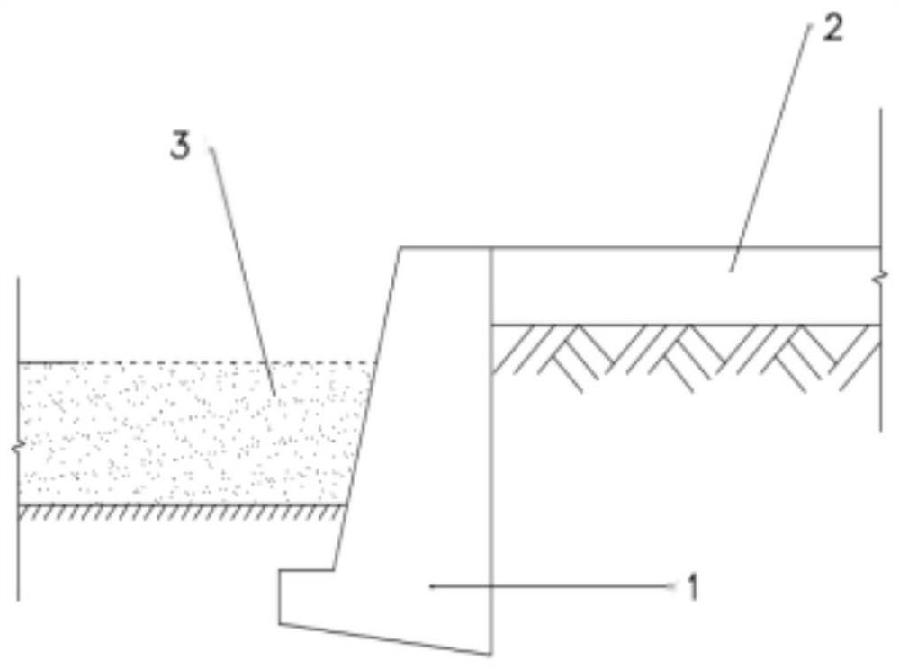 Construction method for treating old retaining wall by arranging stretching buffer layer