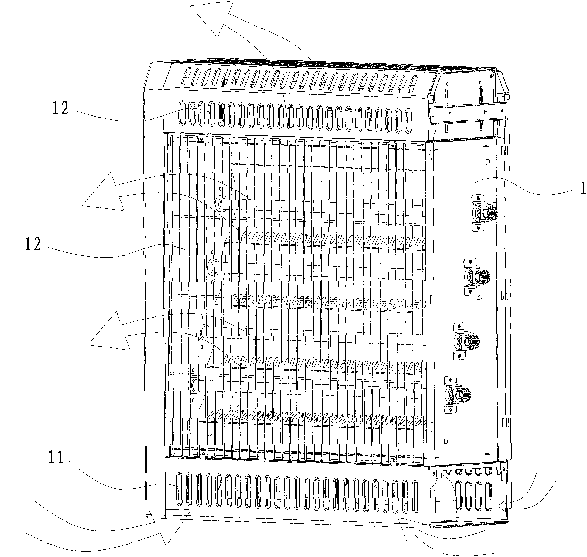 Circulating and reflecting electric heater