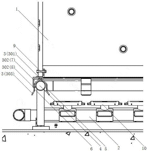 Separation aeration type liftable membrane component