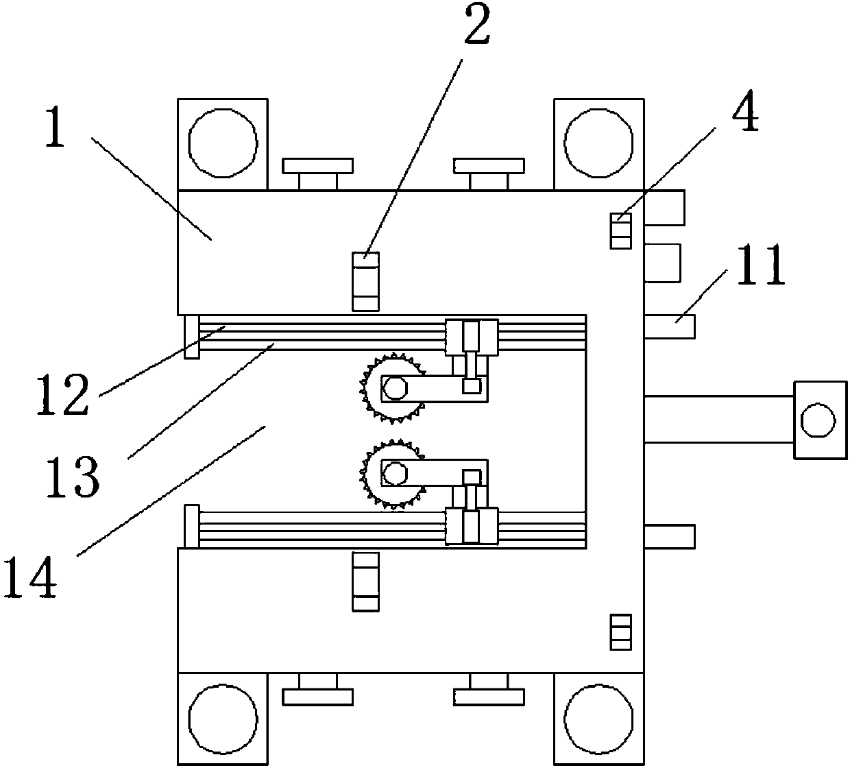 Outdoor telegraph pole removing device