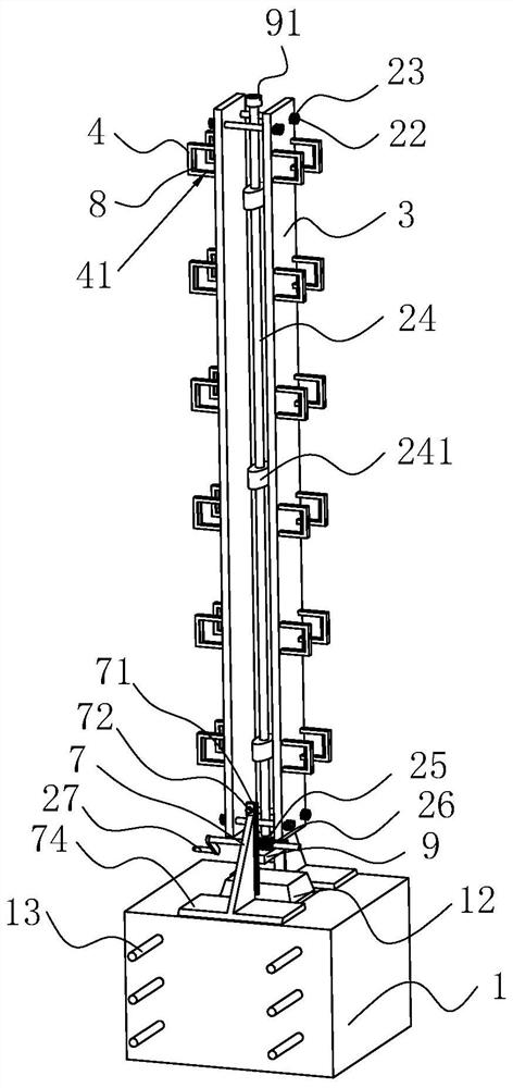 Reverse steel guardrail and construction method thereof